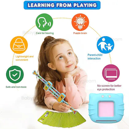 Preschool Learning Toys Early Educational Intelligent Electric Kids Language Card Reader 224